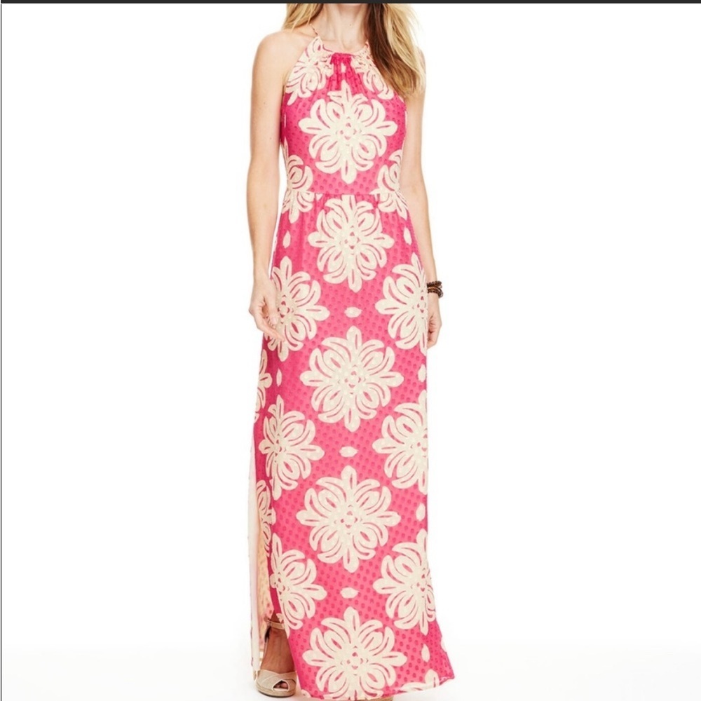 VINEYARD VINES Medallion Silk Maxi Dress Size 10